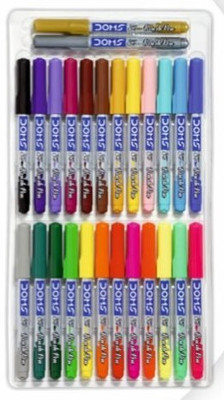 DOMS Super Soft Brush Nib Sketch Pen(Multicolor)