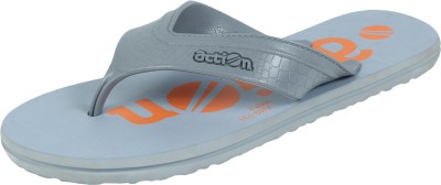 action Men Flip Flops(Grey , 10)