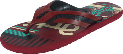 action Men Flip Flops(Maroon , 8)