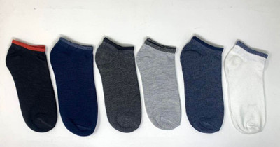 Tixy Men Solid Ankle Length(Pack of 6)