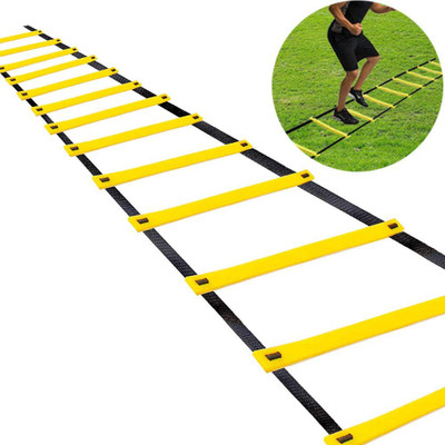 SPORTLIX Sports 4 Meter Agility Ladder Agility Training Ladder Speed Flat Run Speed Ladder(Black, Yellow)