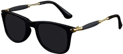 Dark Wost Wayfarer Sunglasses(For Men, Black)