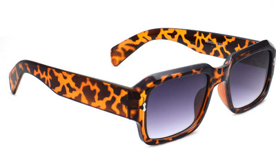 PETER JONES Retro Square Sunglasses(For Men & Women, Black)