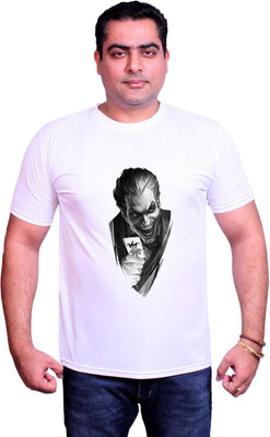NITYANAND CREATIONS Graphic Print Men Round Neck White T-Shirt
