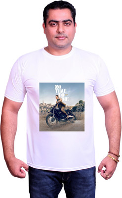NITYANAND CREATIONS Graphic Print Couple Round Neck White T-Shirt