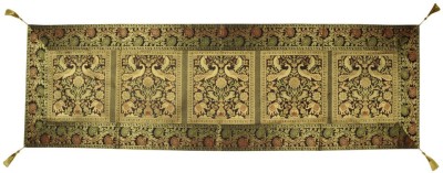 Lal Haveli Black 182.88 cm Table Runner(Silk)