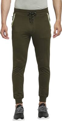 KILLER Solid Men Dark Green Track Pants