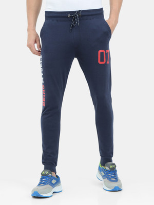 ARDEUR Printed Men Blue Track Pants