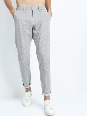 HIGHLANDER Slim Fit Men Grey Trousers