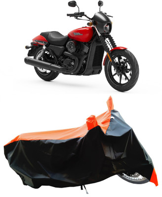 Wegather Two Wheeler Cover for Harley Davidson(Street 750, Orange)