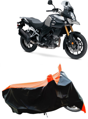 Wegather Two Wheeler Cover for Suzuki(V Strom 1000, Orange)