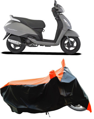 Wegather Two Wheeler Cover for TVS(Jupiter, Orange)
