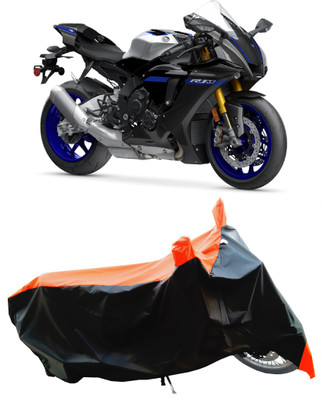 Wegather Two Wheeler Cover for Yamaha(YZF R1 M BS6, Orange)
