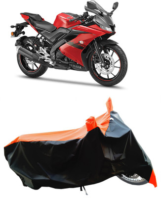 Wegather Two Wheeler Cover for Yamaha(YZF-R15 V3 New BS6, Orange)