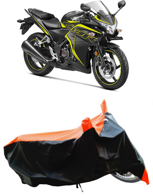 Wegather Two Wheeler Cover for Honda(CBR 250R, Orange)