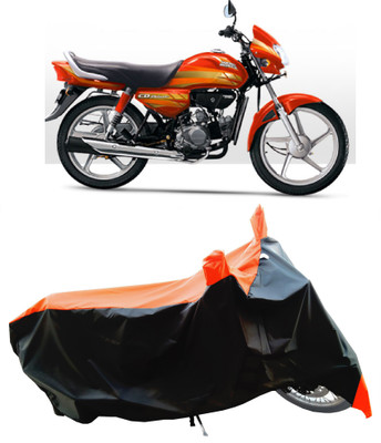 Wegather Two Wheeler Cover for Hero(CD deluxe, Orange)
