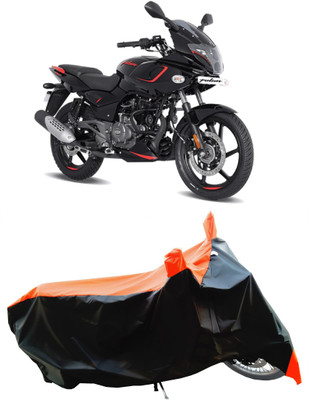 Wegather Two Wheeler Cover for Bajaj(Pulsar 180F, Orange)