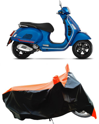 Wegather Two Wheeler Cover for Vespa(GTS Super 300 BS6, Orange)