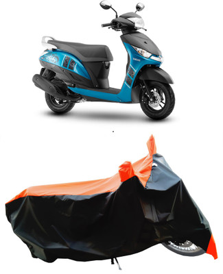 Wegather Two Wheeler Cover for Yamaha(Alpha, Orange)
