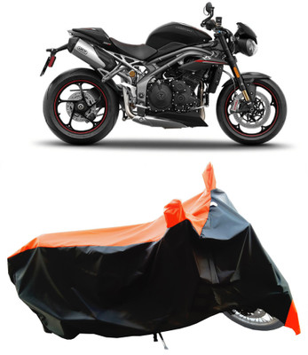 Wegather Two Wheeler Cover for Triumph(Speed Triple BS6, Orange)
