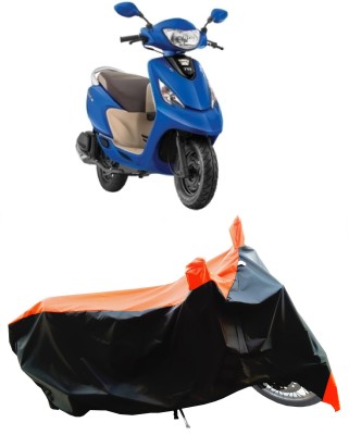 Wegather Two Wheeler Cover for TVS(Scooty Zest 110 BS6, Orange)