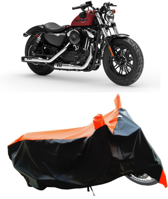 Wegather Two Wheeler Cover for Harley Davidson(Forty Eight, Orange)
