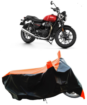 Wegather Two Wheeler Cover for Triumph(Street Twin BS6, Orange)