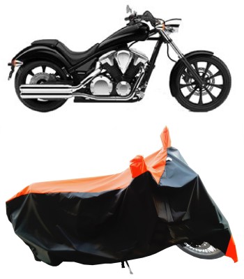 Wegather Two Wheeler Cover for Honda(VT 1300CX, Orange)