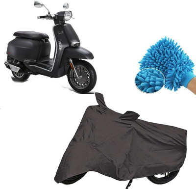 Adhvik Two Wheeler Cover for Universal For Bike(Grey)