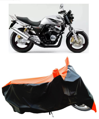 Wegather Two Wheeler Cover for Honda(CB 400, Orange)