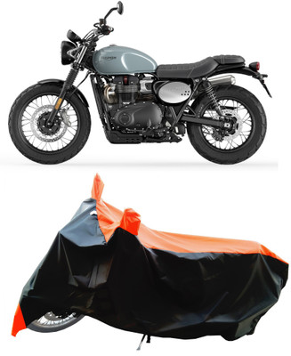 Wegather Two Wheeler Cover for Triumph(Street Scrambler BS6, Orange)