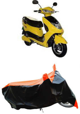 Wegather Two Wheeler Cover for Okinawa(R30 electric scooter, Orange)