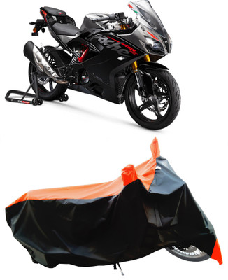 Wegather Two Wheeler Cover for TVS(Apache RTR 310, Orange)