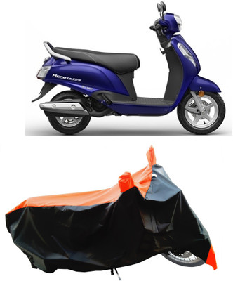 Wegather Two Wheeler Cover for Suzuki(New Access 125, Orange)