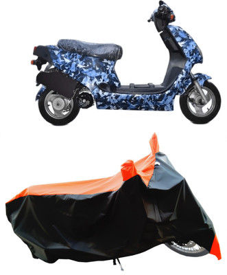 Wegather Two Wheeler Cover for Hero Electric(Electric, Orange)