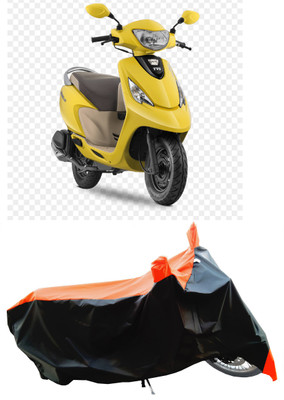 Wegather Two Wheeler Cover for TVS(Zest 110, Orange)
