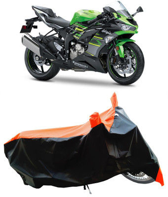 Wegather Two Wheeler Cover for Kawasaki(Ninja ZX-6R, Orange)