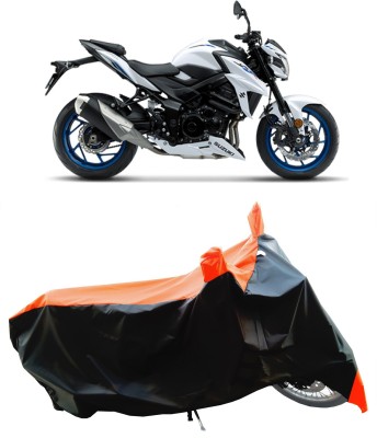 Wegather Two Wheeler Cover for Suzuki(GSX, Orange)