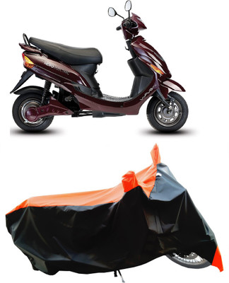 Wegather Two Wheeler Cover for Hero Electric(Electric Wave Dx, Orange)