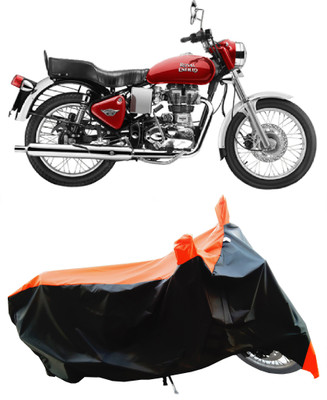 Wegather Two Wheeler Cover for Royal Enfield(Electra 4S, Orange)