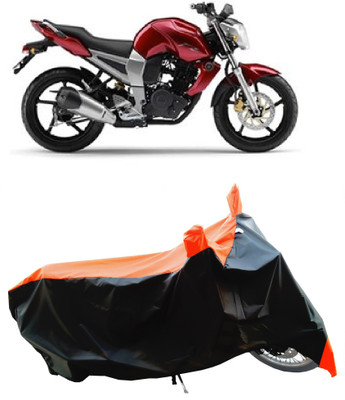 Wegather Two Wheeler Cover for Yamaha(FZ16, Orange, Black)