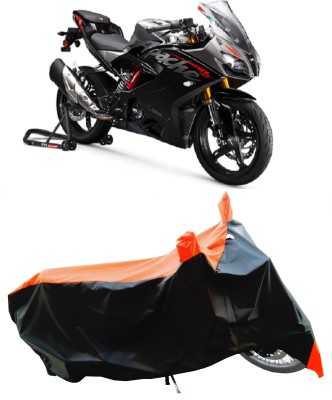 Wegather Two Wheeler Cover for TVS(Apache RR 310, Orange)