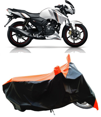 Wegather Two Wheeler Cover for TVS(Apache 150, Orange)