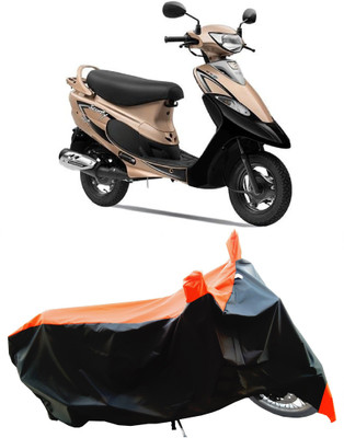 Wegather Two Wheeler Cover for TVS(Pep Plus BS6, Orange)
