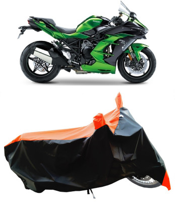 Wegather Two Wheeler Cover for Kawasaki(Ninja H2 SX, Orange)