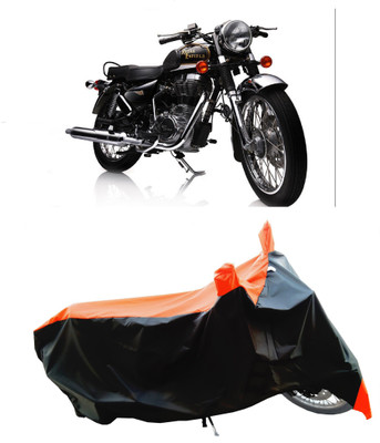 Wegather Two Wheeler Cover for Royal Enfield(Electra Delux, Orange)