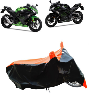 Wegather Two Wheeler Cover for Kawasaki(Ninja 300 BS6, Orange)