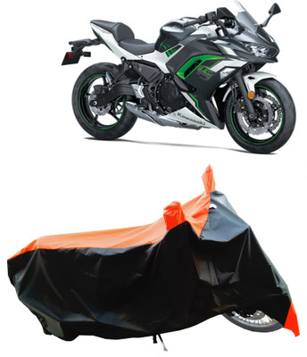 Wegather Two Wheeler Cover for Kawasaki(Ninja 650 BS6, Orange)