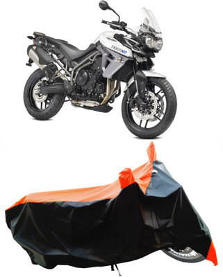 Wegather Two Wheeler Cover for Triumph(Tiger 800 XR, Orange)