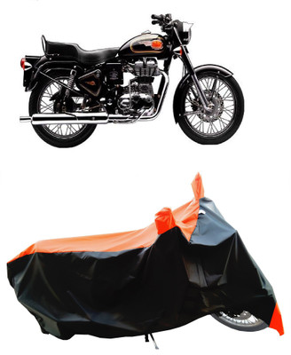 Wegather Two Wheeler Cover for Royal Enfield(Bullet 350 Twinspark, Orange)